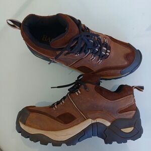 Bass Expedition RM53 Mens 12M Brown Leather Hiking Shoes Low Top Trail Sneakers